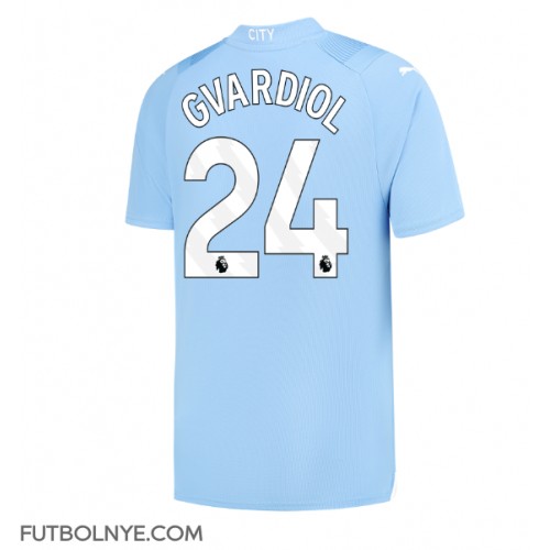 Camiseta Manchester City Josko Gvardiol #24 Primera Equipación 2023-24 manga corta